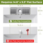 15 Inch Silicone Faucet Mat for Kitchen Sink Splash Guard – 2025 Upgraded - Image 4