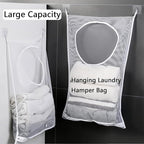 Hanging Laundry Hamper Bag, 2 Pack Over The Door Hanging Laundry Bag, 30 x 20 - Image 8
