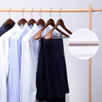 Nature Smile Luxury Wooden Suit Hangers 12 Pack Wood Coat Hangers Jacket - Image 8
