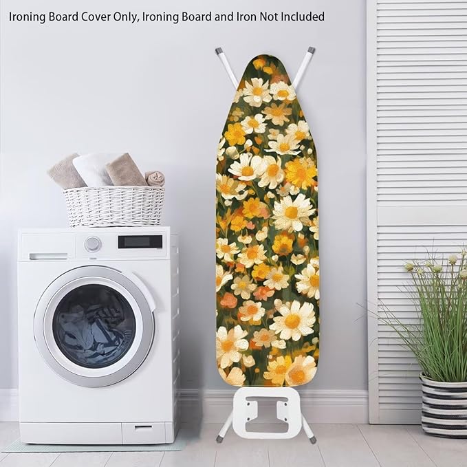 Painting Flower Ironing Board Pad and Cover Durable Thick Daisy Ironing Board - Image 3