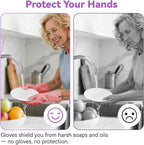 Dishwashing Rubber Gloves for Cleaning – 4 Pairs Kitchen Gloves - Image 5