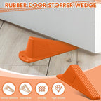 Frienda 6 Pcs Jumbo Door Stoppers Heavy Duty Door Stopper Tall up to 2inch Tall - Image 4