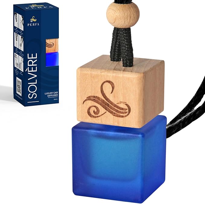 Solvère Car Air Freshener for Men | Perfume Style Freshener by Perfa