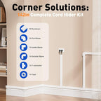Delamu Cord Hider, 142in Cable Hider, Cord Covers - Image 3