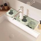 Sink Faucet Absorbing Mat, 2 Pack Drying Mat Around Faucet Sink Splash Guard - Image 2