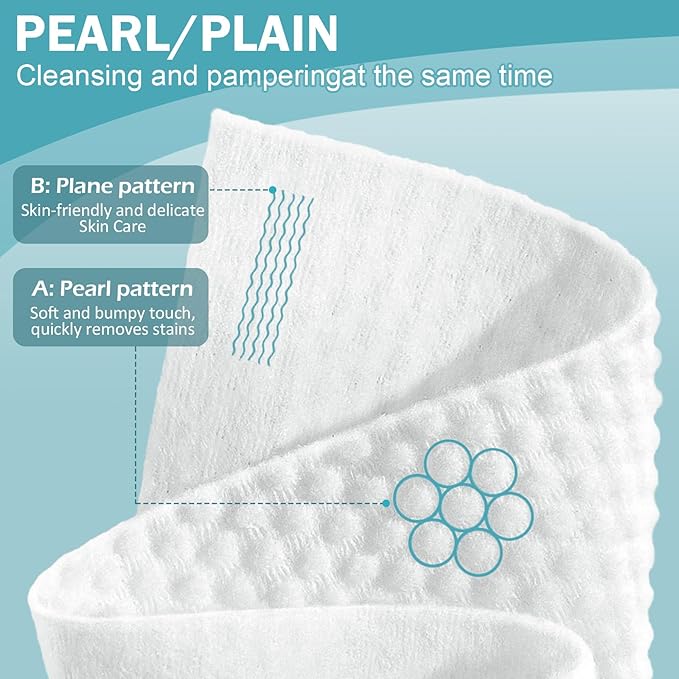 Disposable Face Towel 200 Count, Ultra Soft & Thick Washcloths, Biodegradable - Image 2