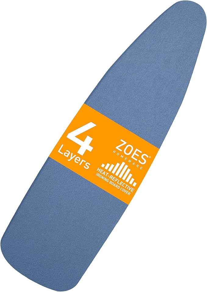 Ironing Board Cover and Pad | 100% Cotton Cover by ZOESHOMEWARE