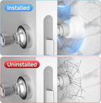6PC Door Stoppers for Wall, 1.65 x 0.9 Inch Door Knob Wall Protector - Image 8