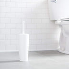 Amazon Basics Toilet Brush and Holder Set, Heavy-Duty Bristle Scrub Brushes - Image 5