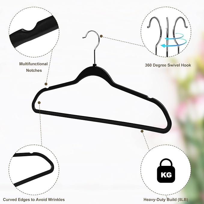 Quality Hangers 50 Pack Plastic Hangers - Image 3