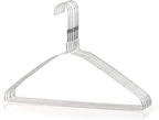 HANGERWORLD Silver Metal Wire Clothes Hangers 16inch 13 Gauge Clothes Garment - Image 5