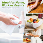 600 Pack Disposable Bathroom Hand Towels Super Value Bulk, Linen-Feel Absorbent - Image 4