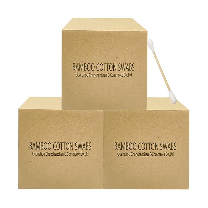 Bamboo Cotton Swabs, Wooden Cotton Swabs 1125pcs by qzcccecl