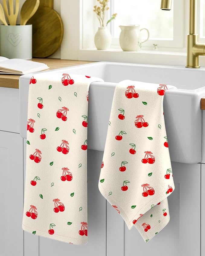 Flour Sack Kitchen Towels Set of 2-18x26 Cotton Dish Towels - Image 2