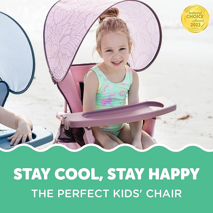 Baby Delight Go with Me Venture Portable Chair | Indoor and Outdoor | Sun Canopy | 3 Child Growth Stages | Canyon Rose - Image 5