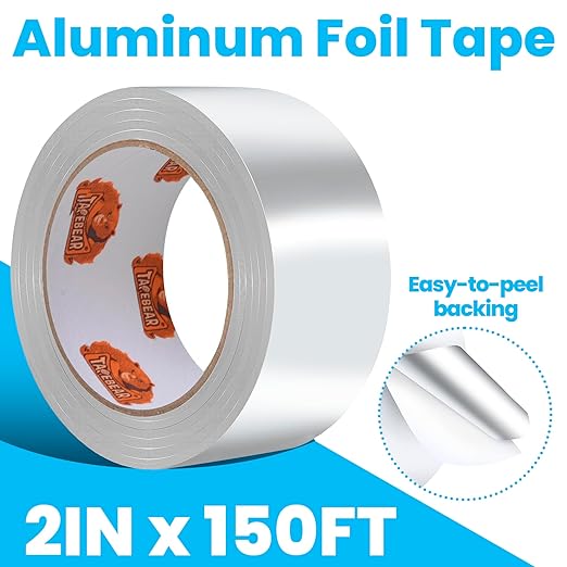 TAPEBEAR Aluminum Foil Tape 2" x 150FT, Professional Heat Reflective Tape Metal - Image 3