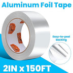 TAPEBEAR Aluminum Foil Tape 2" x 150FT, Professional Heat Reflective Tape Metal - Image 3