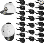 22 Pack Adhesive Hat Hooks for Wall, Super Strong Hat Rack for Baseball Caps by Niunuerga