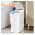 MOPALL Bathroom Trash Can with Lid, Motion Sensor Trash Can Automatic Touchless by MOPALL