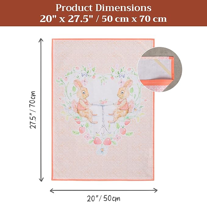 Maison d' Hermine Kitchen Towels Set of 3 100% Cotton 27.50" x 20" Reusable - Image 7