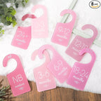 Whaline Acrylic Baby Closet Dividers Pink Hanging Infant Clothes Hanger by Whaline
