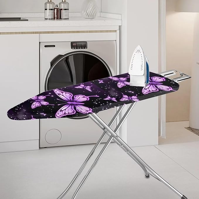 Purple Butterfly Ironing Board Cover Pretective Covers 15 x 54 Heavy Duty Iron - Image 2