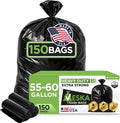 Veska 55 Gallon Trash Bags, 55-60 Gallon Trash Bags Heavy Duty by Veska