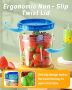 6 Pack-24 oz Freezer Storage Containers, Plastic Food Storage Containers - Image 3