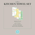 Martha Stewart Amber Floral Kitchen Towel Set 4-Pack - Image 10