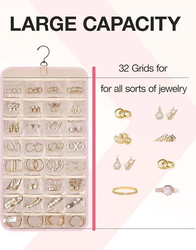 BAGSMART Hanging Jewelry Organizer Storage Roll - Image 3