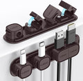 6 Pack Magnetic Cable Clips, Laitver Cord Organizer Holder Strong Adhesive Desk by Unknown