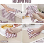Homaxy 12 Pack Kitchen Dish Cloths, Ultra Soft and Absorbent Dish Towels - Image 5