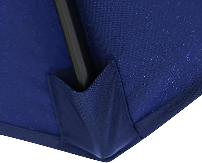 Sunnyglade 9' Patio Umbrella Outdoor Table Umbrella with 8 Sturdy Ribs (Navy Blue) - Image 3