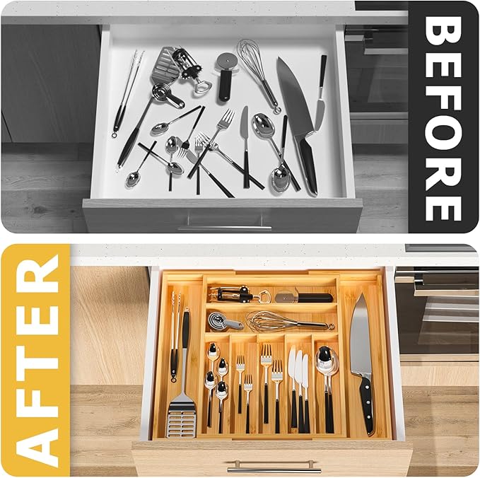 Utensil Organizer Silverware Tray - Image 3