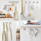VIS'V Adhesive Hooks, Heavy Duty Shower Wall Stick on Hooks, Waterproof - Image 2