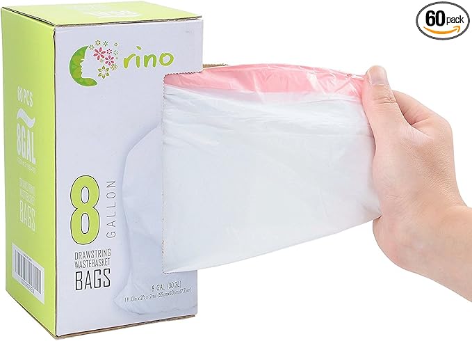 Orino Ultra Strong Garbage Bags 8 Gallon Trash Can Liners by Orino