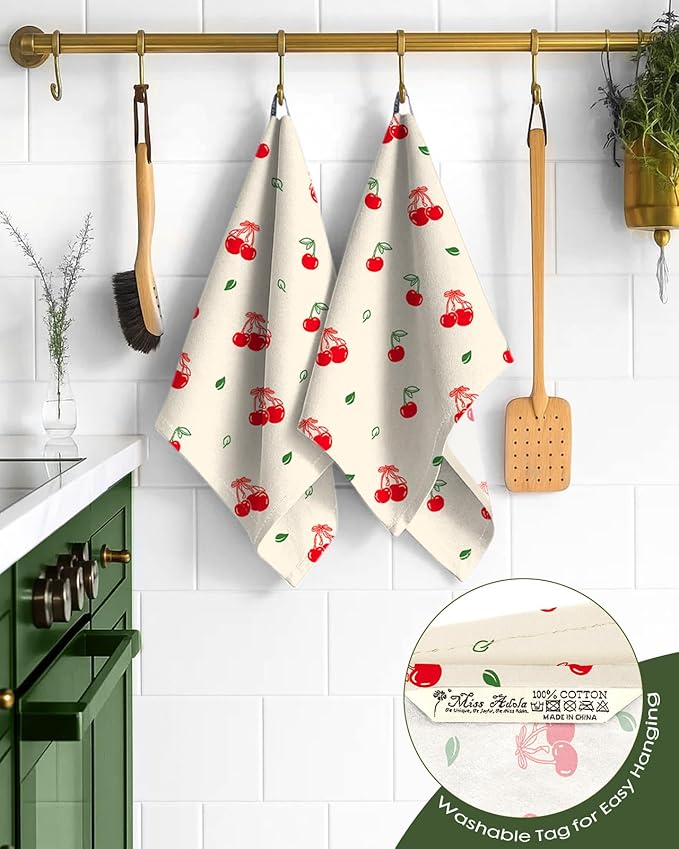 Flour Sack Kitchen Towels Set of 2-18x26 Cotton Dish Towels - Image 3