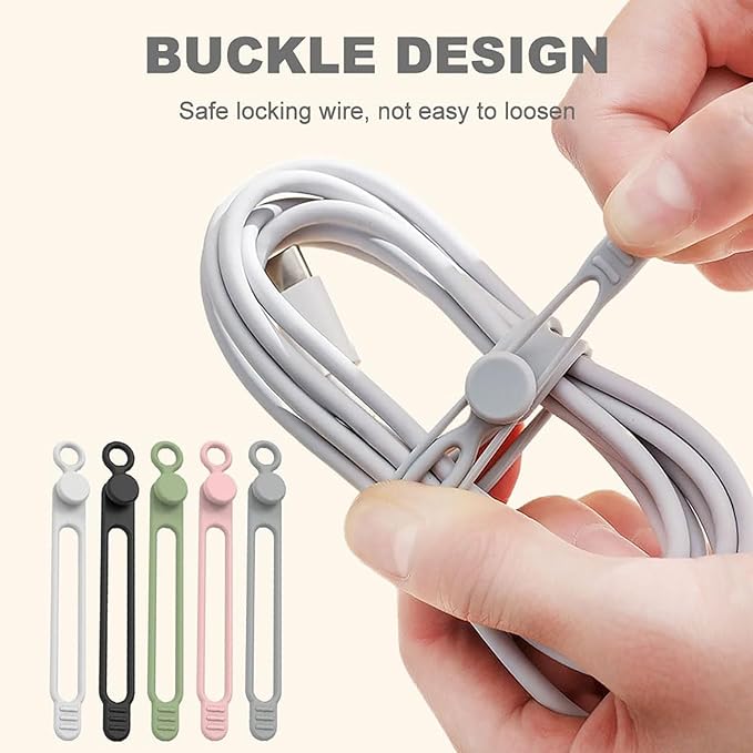 Data Cable Organizer, 2026 Upgrade Silicone Headphone Organizers, Silicone - Image 3