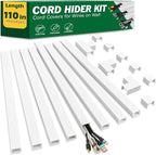 AZEN Cord Hider Kit, 110in Cord Covers by AZEN