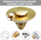 Fransiton Bathroom Sink Stopper, 1.1-1.77 Inch Basin Pop Up Sink Drain Stopper - Image 5