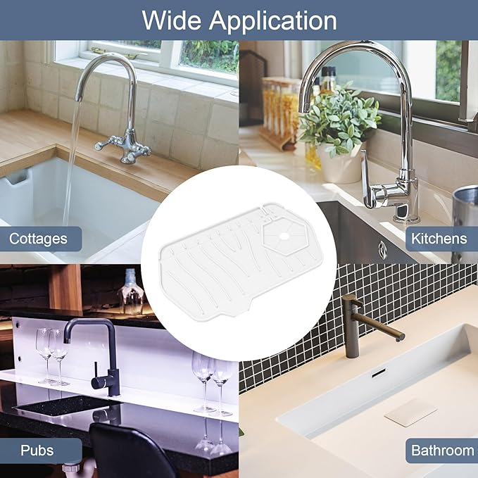 Sink Drain Mat - Unilateral Faucet Guard - Image 6