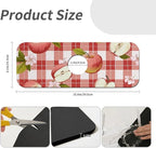 Kitchen Sink Splash Guard，Apple-on a checkered Faucet Mat Sink Gadgets-Super - Image 3