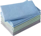 Microfiber Glass Cleaning Cloth 8 Pack, 16 Inch X 12 Inch, Lint Free Quickly by Vnoss