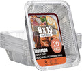 Half Size Aluminum Pans 9x13-20 Pack Aluminum Foil Pans, Heavy Duty Disposable by Unknown