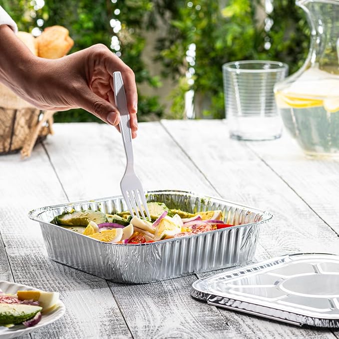 GUSTO [25 Sets 8-Inch Square Foil Pans - Image 5
