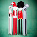 TOPZEA 100 Pack Round Wooden Clothespins, Old Fashioned Unfinished Wood Doll - Image 5