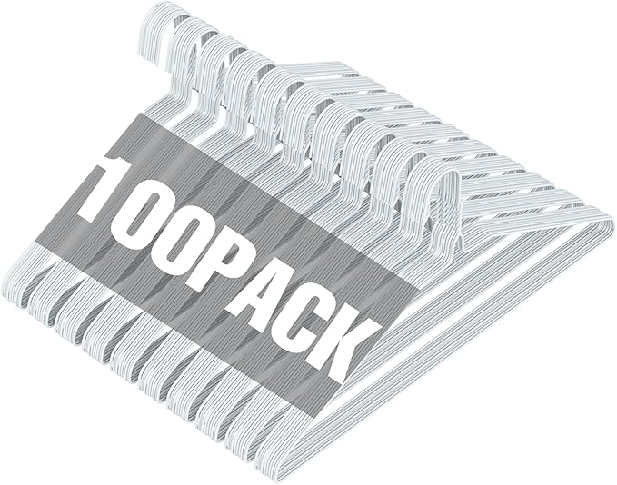 SPECILITE Wire Metal Clothes Hangers Bulk 100 Pack by SPECILITE