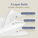 Ourmed Life Large Cotton Pads for Face, Soft & Lint-Free Cotton Rounds - Image 7