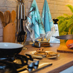 Bencailor 4 Pcs Summer Beach Kitchen Towels Nautical Coastal Hand Dish Towels - Image 6