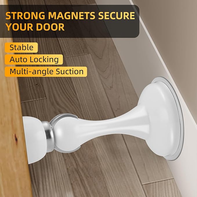 6 Pack Magnetic Door Stop No Drilling Door Stop - Image 7